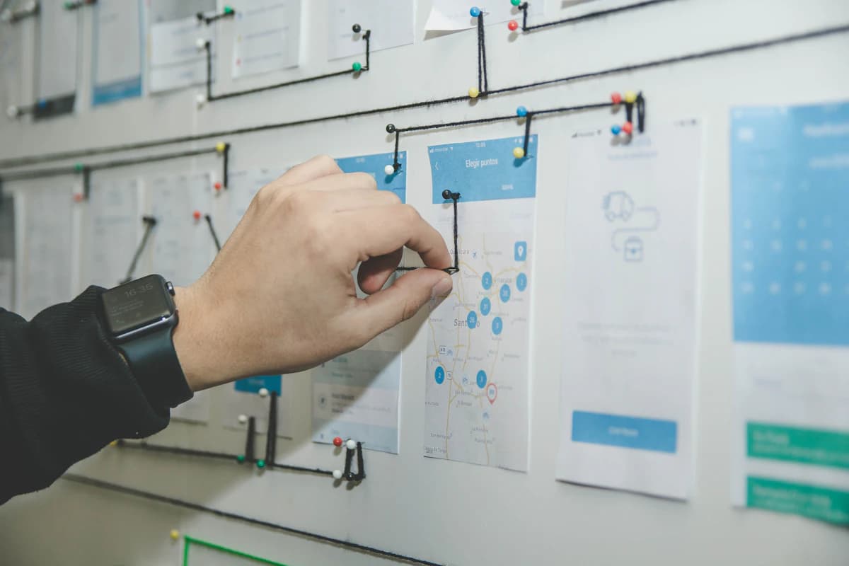 Four-stage execution workflow for Web Application Development from discovery to launch
